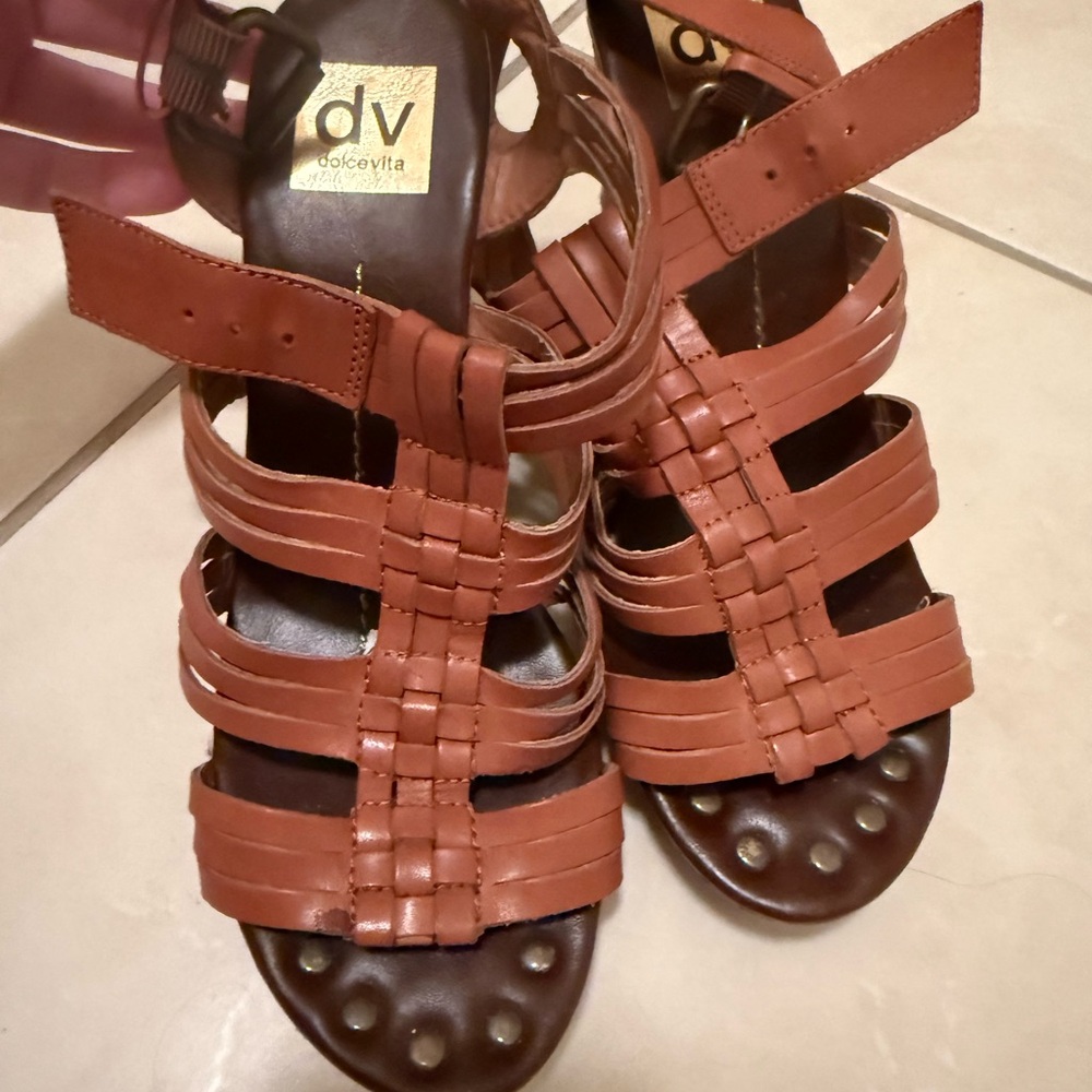 Dolce Vita Brown Strappy Sandals